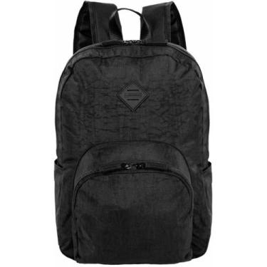 Imagem de Mochila HAPPY Crinkle G 40CM Preta - Sestini