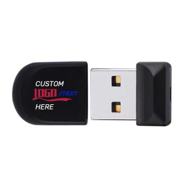 Imagem de Pen drive USB personalizado, mini pen drive USB personalizado com seu logotipo ou impressão de texto, cartão de memória USB portátil U Disk para armazenamento de dados externos (10 peças, 256 MB)