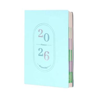 Imagem de Agenda A5 2026 Semanal Mensal Diária Caderno 80GSM Livre De Ácido Agen