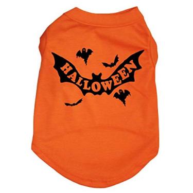 Imagem de Petitebella Camisa de cachorro de morcegos laranja (média, laranja)