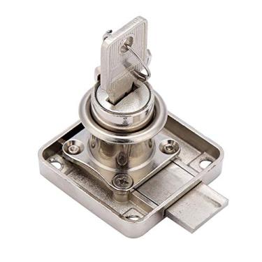 Imagem de Irfora Fechadura Doméstica, Fechadura de Gaveta de Liga Zinco Resistente Reutilizável para Escritório e Casa, Instalação Conveniente, Tecnologia Anti-roubo, Com 2 Chaves para (138-22)