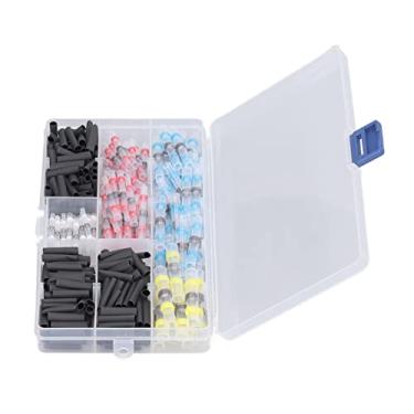 Imagem de Acouto Kit de Tubulação Termo Retrátil de Conector de Fio de Solda Com Caixa de Armazenamento para Reparos Elétricos Terminais Isolados Marinhos