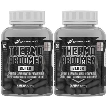 Imagem de Kit 2X Thermo Abdomen Black - 60 Comprimidos - BodyAction-Masculino