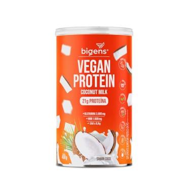 Imagem de Vegan Protein coconut milk, 21g de proteína ervilha e arroz, GMO Free, Glutamina, HMB, EAAs, Vitaminas B Metil, 450g, Biogens (Coco)