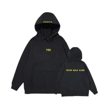 Imagem de Moletom com capuz estampado inverno plus moletom de lã Harajuku Never 