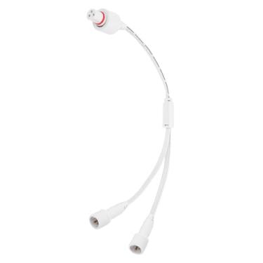 Imagem de Eujgoov Cabo Divisor Y Adequado para H705A, H705B, H705C, IP68, Conector 2 Macho para 1 Fêmea, Material de PVC, Fiação 22AWG, Tolerância de Tensão de 300V, para Luzes Externas,