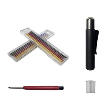 Imagem de Generic Lápis de carpinteiro com marcadores de ponta longa multiuso para furos profundos, conjunto de marcadores para escrita, desenho e perfuração, Style C