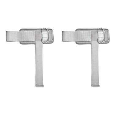 Imagem de predolo Conjunto de 2 faixas de pulso para levantamento de peso, equipamentos de fitness, faixas de pulso respiráveis ​​para exercícios na academia, Cinza