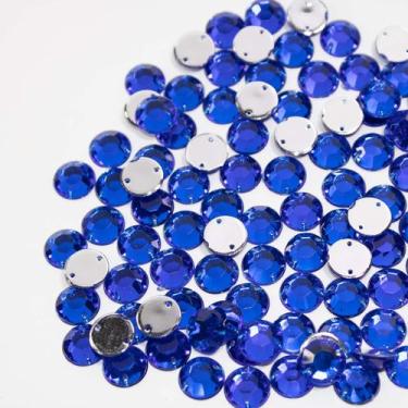 Imagem de Chaton primeira linha redondo 10mm azul royal 250uni - La Mode Arte e 