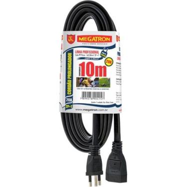 Imagem de Cordao Prolongador Pp 3X2,50X10,00Mt 2P+T 20A/250V Pt Megatron