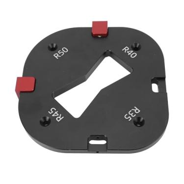 Imagem de WALFRONT Modelo de Canto Redondo, Ferramenta de Roteamento de Raio de Liga de Alumínio R35 R40 R45 R50 Com Bloco de Localização para Entalhe Em Madeira e Aparamento de Chanfro