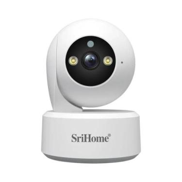 Imagem de Câmera IP WiFi HD De 8MP Srihome PTZ, Monitor De Bebê Com Visão Noturn