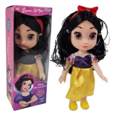 Imagem de Brinquedo Infantil Mini Boneca Princesa Branca de Neve 15cm +3 Anos Et
