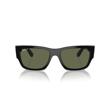 Imagem de Óculos de Sol Ray-Ban Polarizado Carlos 0RB0947S 901/58 Tam 56 / Preto - Lentes Verde