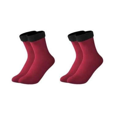 Imagem de Meias De Inverno De Lã Quente E Cashmere Para Mulheres E Homens, Térmi
