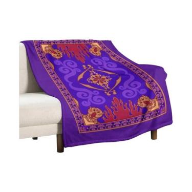 Imagem de Aladdin 1992 tapete mágico lance cobertor turista cobertor moda sofá c