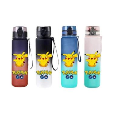 Imagem de Garrafa De Água Esportiva Pokémon Pikachu Charizard Venusaur 650ML Por