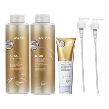 Imagem de Kit Joico K-Pak - Shampoo 1L + Condicionador 1L + Máscara Hydrator 250