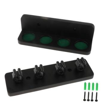 Imagem de Lljsszr Suporte de Parede para 4 Tacos de Bilhar, Ideal para Sala de Descanso Ou Canto de Escritório, Preto