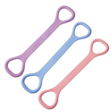 Imagem de ANIS·KEAAR Faixa de resistência em 3 cores - Corda elástica para exercícios de braço, costas, ombros e corpo inteiro | Maca para pés, pernas, mãos para ioga, pilates, fisioterapia e exercícios de