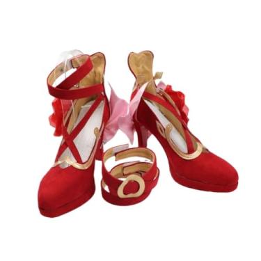 Imagem de COSGOGO Elysia Sapatos de cosplay para jogo Honkai Impact 3rd - Botas personalizadas de Halloween para fantasia de convenção, Multi, 36