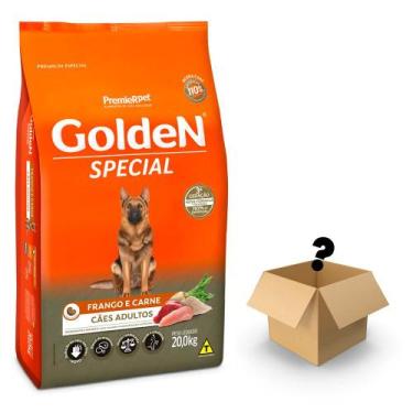 Imagem de Ração Golden Special Cães Adultos Frango e Carne 20kg + Surpresa