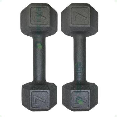 Imagem de Par de Halteres Sextavado - 7 Kg - BOX INGÁ