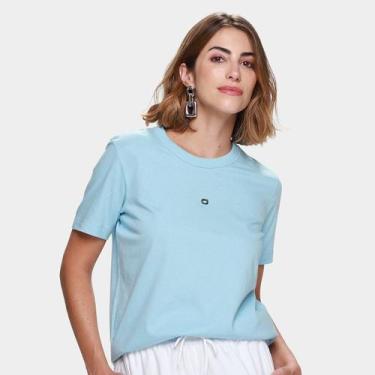 Imagem de Camiseta Colcci Casual Feminina, Azul, EP