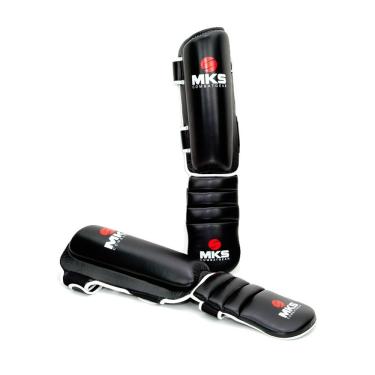 Imagem de Caneleira Muay Thay Mks Combat Com Protecao Pé-Unissex