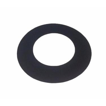Imagem de Anel de acabamento preto para laje ou parede para dutos de 115 mm de d