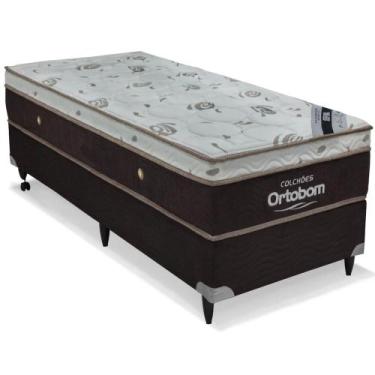 Imagem de Cama box + Colchão Sleep King Solteiro (88x188) - Ortobom