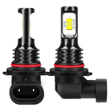 Imagem de PCVBMLAUT Compatível com Chevy Silverado 1500 2500 3500 Faróis de neblina LED/lâmpadas de condução 2003 2004 2005 2006, 9145/H10/9005, 6000K branco brilhante, 300% de brilho, Plug and Play, pacote com