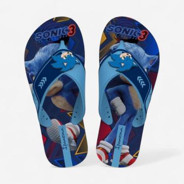 Imagem de Chinelo Ipanema Sonic Speedrun Infantil Azul-Masculino