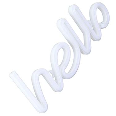Imagem de Letreiro de Neônio LED Letras Hello Luz Decoração Parede para Festa Casamento com Alimentação USB Bateria
