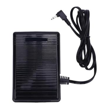 Imagem de CUOFYUNL Pedal de controle de pé para máquina de costura Preto Furo único Máquina de costura multifuncional Controlador de pedal para máquinas HZL 80 B