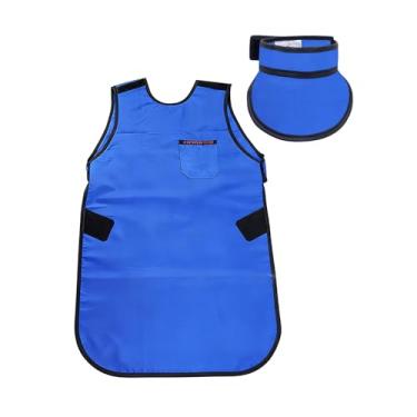 Imagem de Avental de Chumbo Radiation Protection Lead Apron With Thyroid Collar, Lightweight X-Ray Lead Vest Shield For Dental Lab Use(0.5mmpb,Medium)