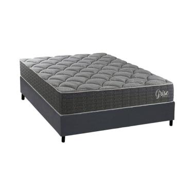 Imagem de Cama Box NOVO + Colchão Anatômico Kappesberg D40 Grise + Base CRC Corano Gray