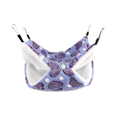 Imagem de Rede De Dormir Dupla Camada Quente De Inverno Para Pequenos Animais De