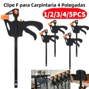 Imagem de Grampo De Madeira De 4 Polegadas Tipo F Com Aperto Rápido E Catraca, C