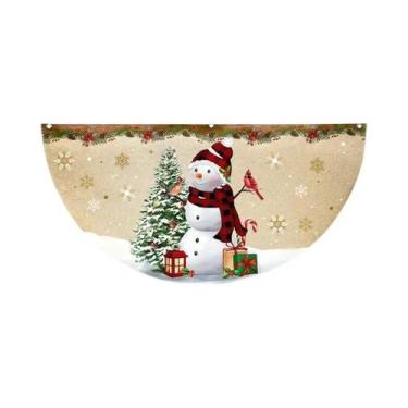 Imagem de Bandeira De Natal Ao Ar Livre Em Forma De Leque, Decoração Para Casa 2