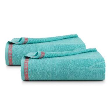 Imagem de Kit 2 Pçs Toalha de Banho para Praia e Piscina Beach - Dianneli, Azul