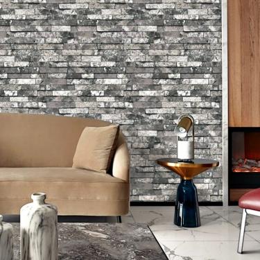 Imagem de Papel de Parede Essencial Tijolo Cinza ESS1058