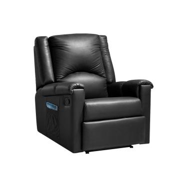 Imagem de Poltrona do Papai Decorativa Trigon Corino Preto - Gran Belo