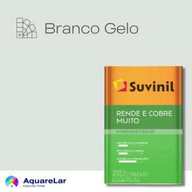 Imagem de Rende & Cobre Muito Suvinil Fosco 16L, BRANCO GELO