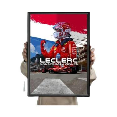 Imagem de Pôster Vintage Clássico De F1: Mapa De Pista De Carros De Corrida Em T