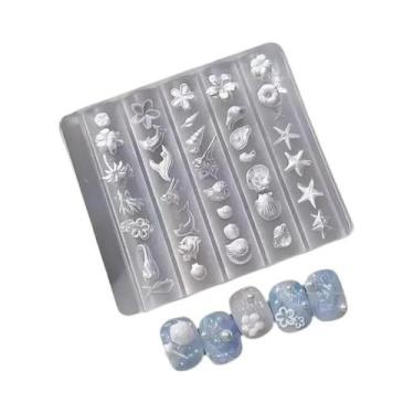 Imagem de Moldes De Silicone Para Unhas Com Design De Janela Floral Barroca Retr