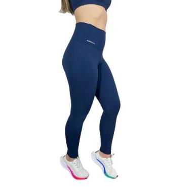Imagem de Calça Legging Básica Casual Suplex Academia Azul M. - ElementFit, Azul