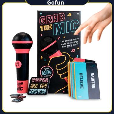 Imagem de Jogo de tabuleiro Grab the Mic Family Karaoke com mais de 8 anos, 2 a 10 jogadores