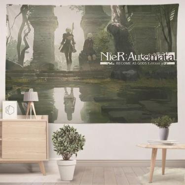 Imagem de Tapeçaria Nier Automata Game Art para decoração de casa 100x150cm - ta