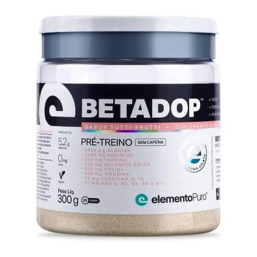 Imagem de Betadop Pré-Treino- 300g Tutti Frutti - ElementoPuro-Masculino